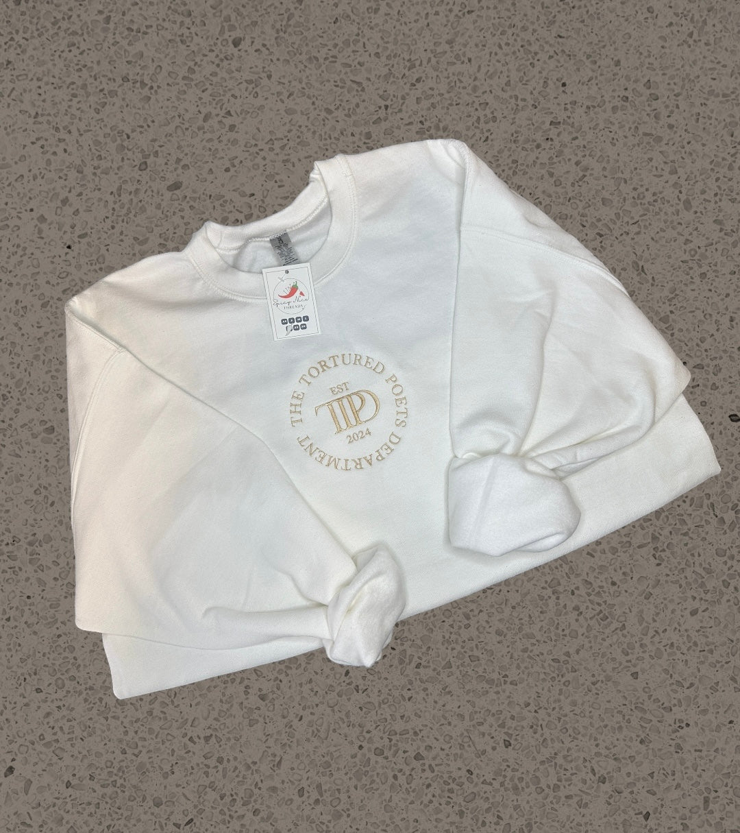 The Tortured Poets Department embroidered crewneck | Taylor Swift | TS |Taylors Version | Swiftie | Travis Kelce | T Swift | TTPD