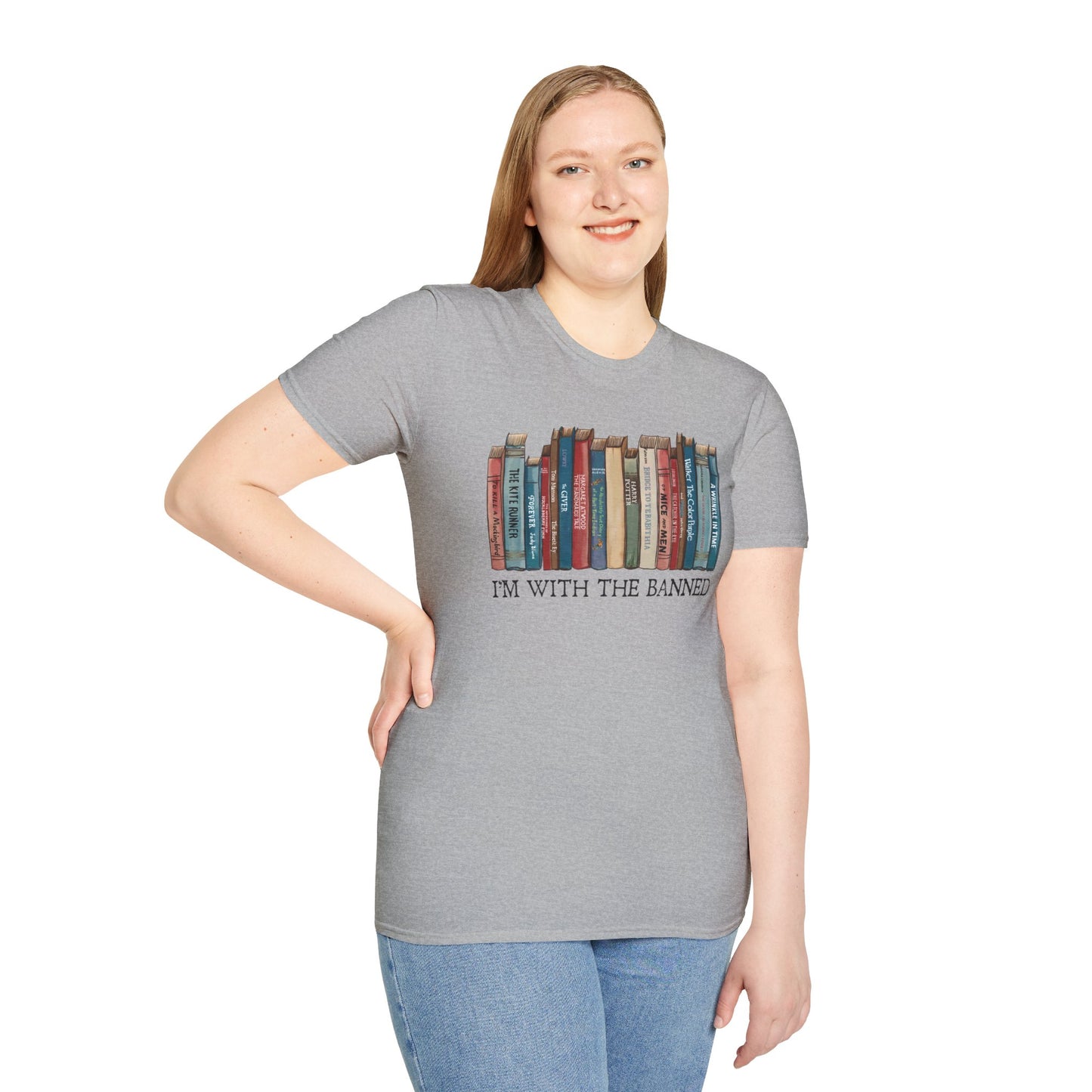 I'm With The Banned Shirt | Reading | Librarian Teacher | Banned Books | Book Lover Gift | Bookworm | Bookish | Booktrovert | Worlds Book Day | BookTok