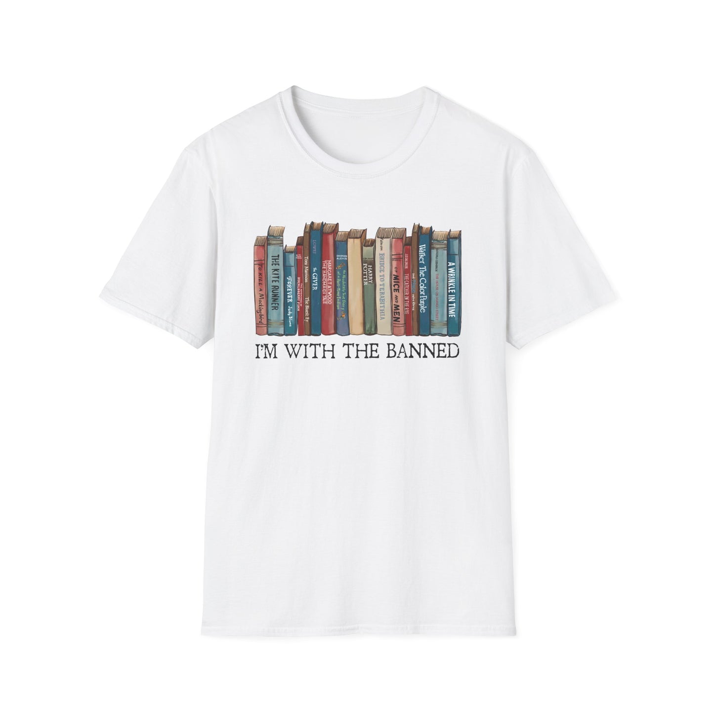 I'm With The Banned Shirt | Reading | Librarian Teacher | Banned Books | Book Lover Gift | Bookworm | Bookish | Booktrovert | Worlds Book Day | BookTok