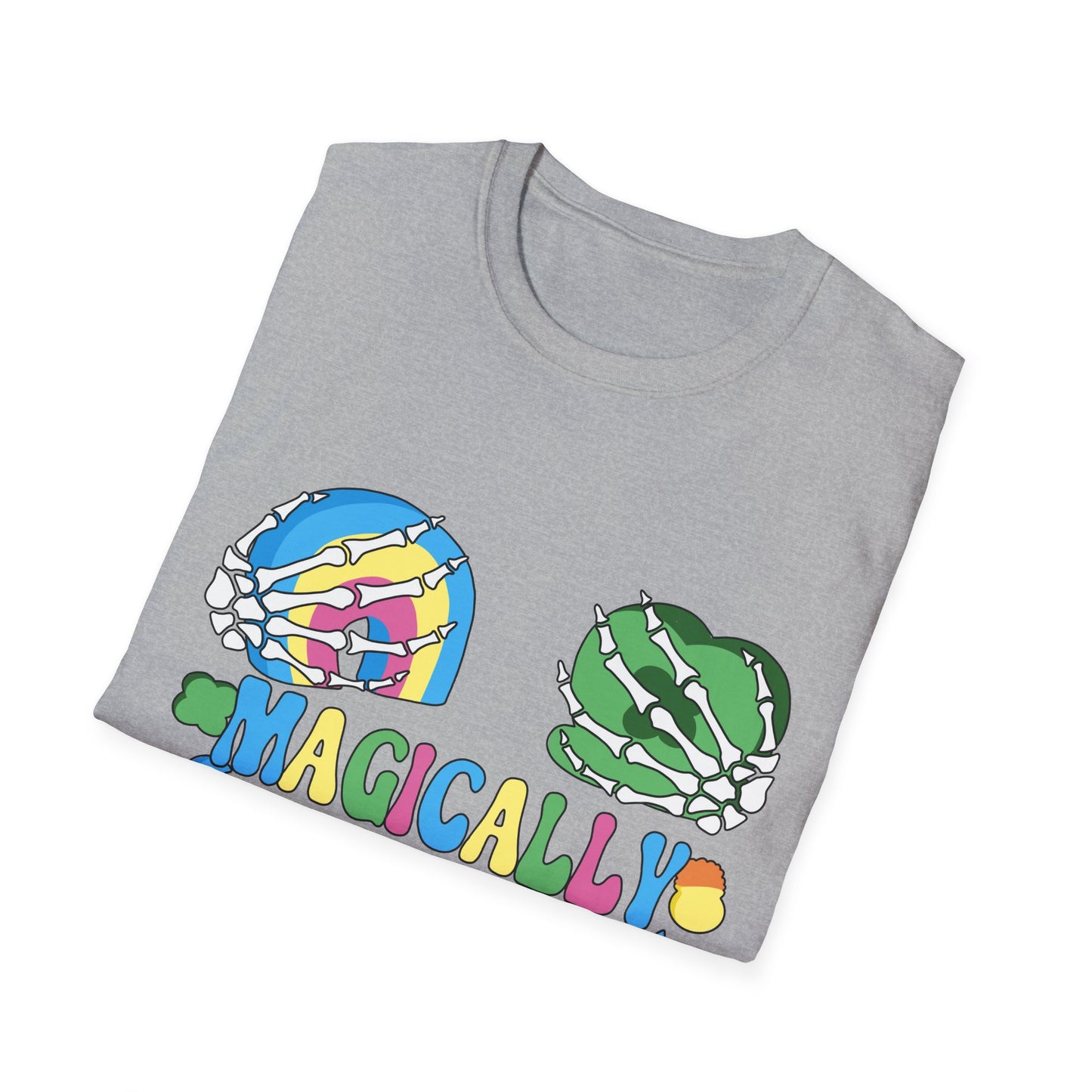Magically delicious t-shirt | Delish Tee | Lucky Charms | Funny Skeleton | St. Patrick's Day | Patty's | Paddy's | Luck | Silly | Marshmellows | Rainbow | Shamrock | Horseshoe