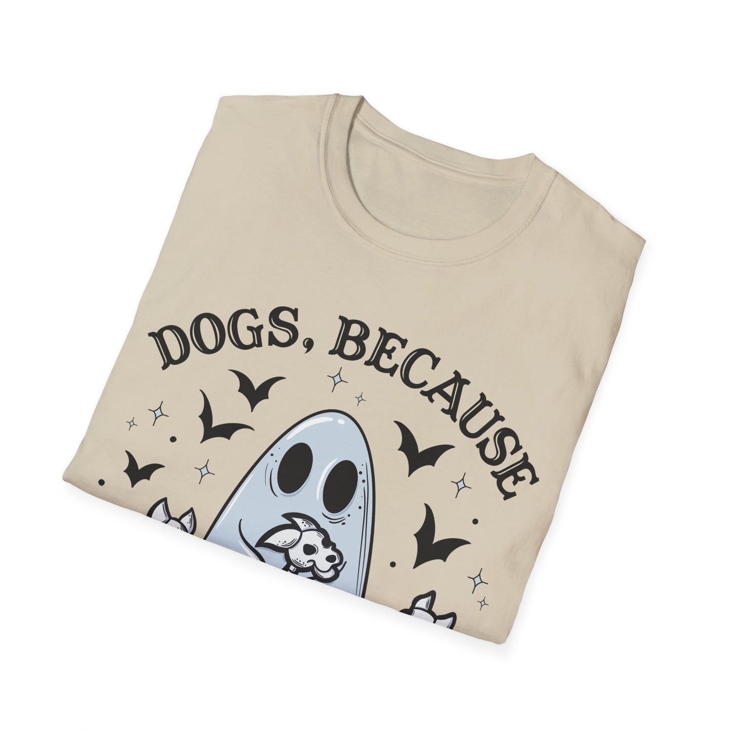 Dogs because people are creepy Halloween t-shirt, ghost and dogs shirt, dog halloween shirt, funny summerween tee