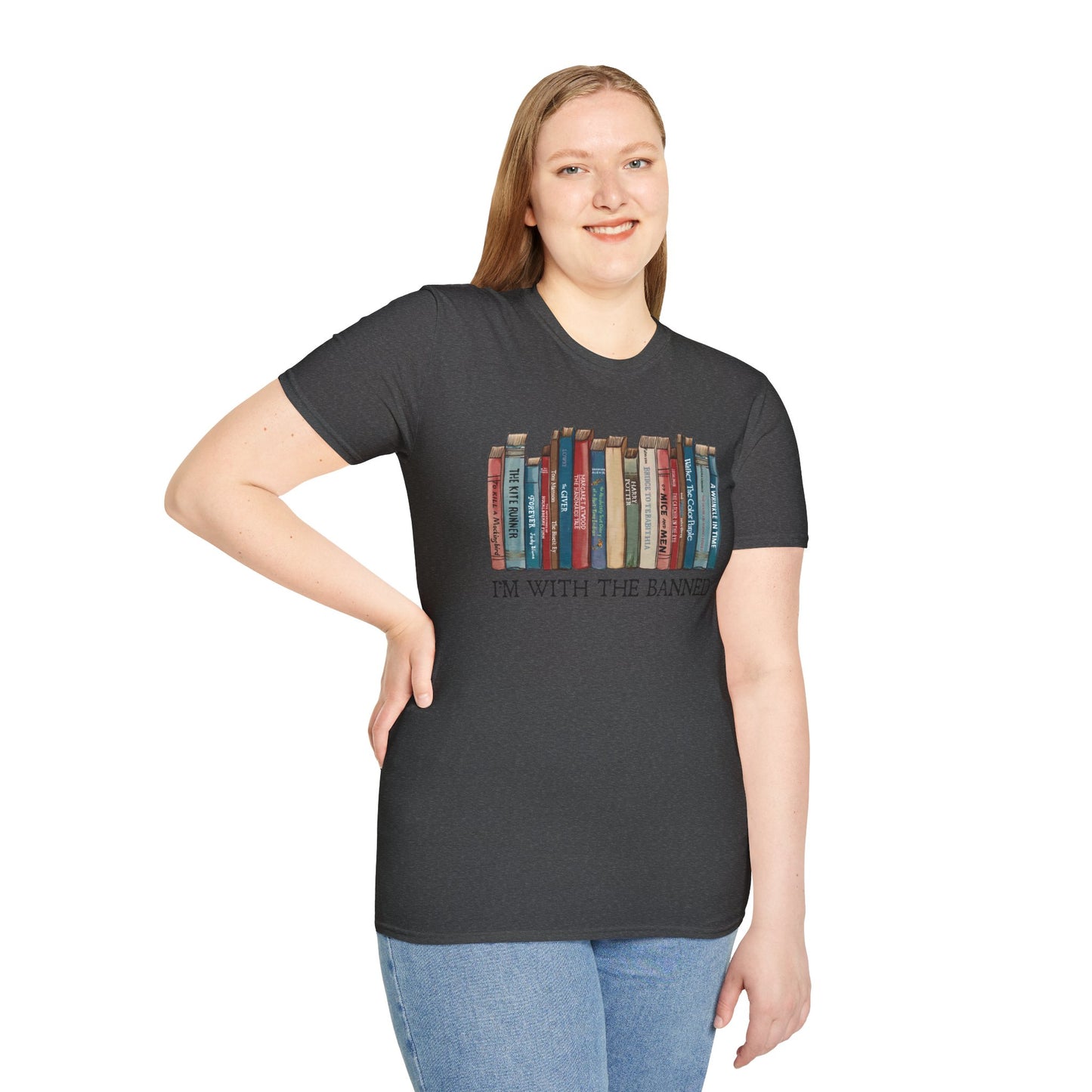 I'm With The Banned Shirt | Reading | Librarian Teacher | Banned Books | Book Lover Gift | Bookworm | Bookish | Booktrovert | Worlds Book Day | BookTok