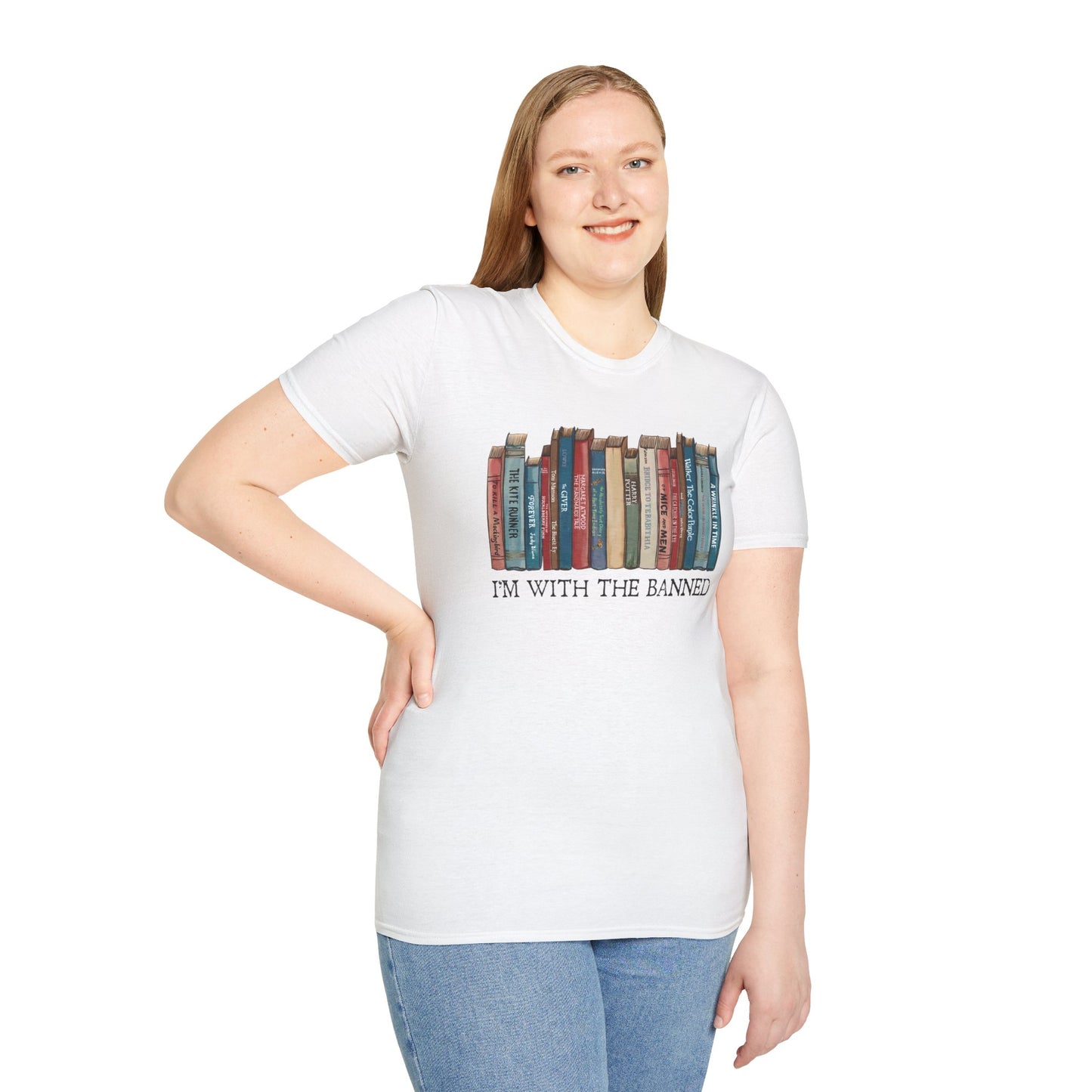 I'm With The Banned Shirt | Reading | Librarian Teacher | Banned Books | Book Lover Gift | Bookworm | Bookish | Booktrovert | Worlds Book Day | BookTok