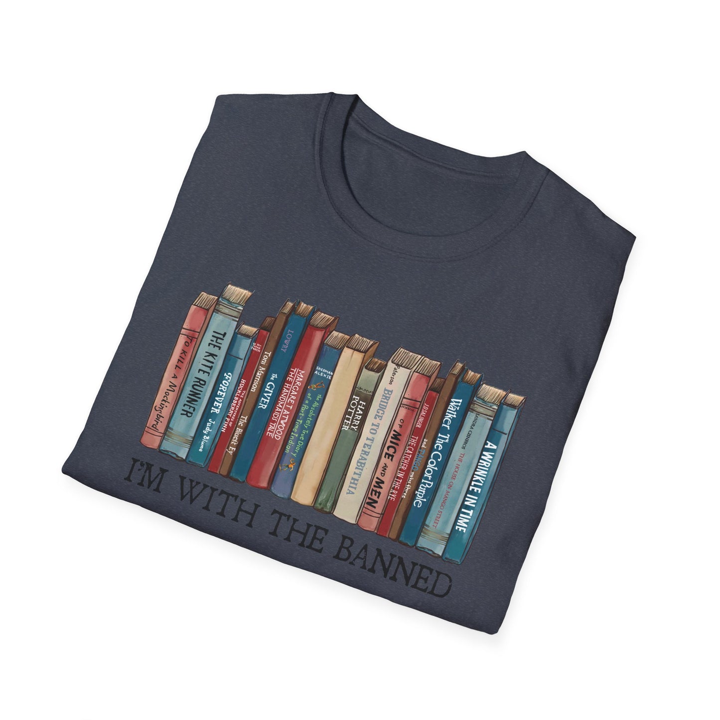 I'm With The Banned Shirt | Reading | Librarian Teacher | Banned Books | Book Lover Gift | Bookworm | Bookish | Booktrovert | Worlds Book Day | BookTok