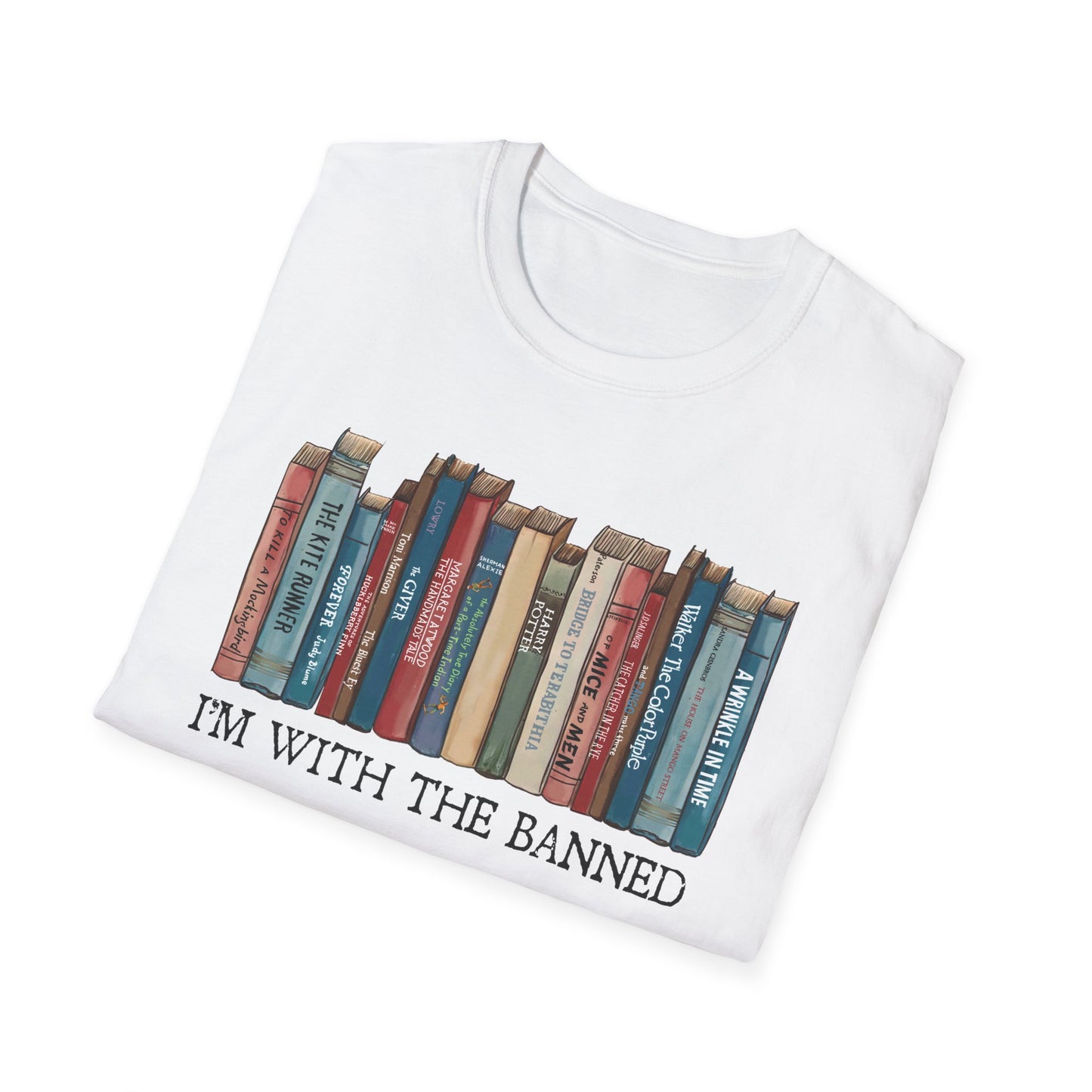 I'm With The Banned Shirt | Reading | Librarian Teacher | Banned Books | Book Lover Gift | Bookworm | Bookish | Booktrovert | Worlds Book Day | BookTok