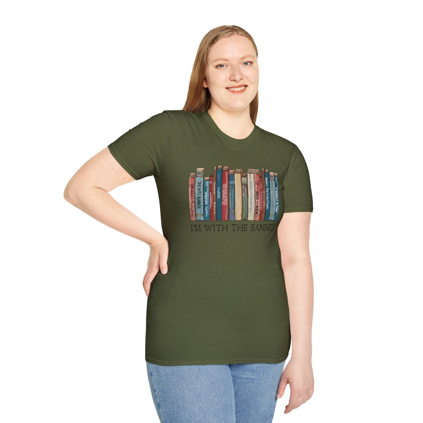 I'm With The Banned Shirt | Reading | Librarian Teacher | Banned Books | Book Lover Gift | Bookworm | Bookish | Booktrovert | Worlds Book Day | BookTok