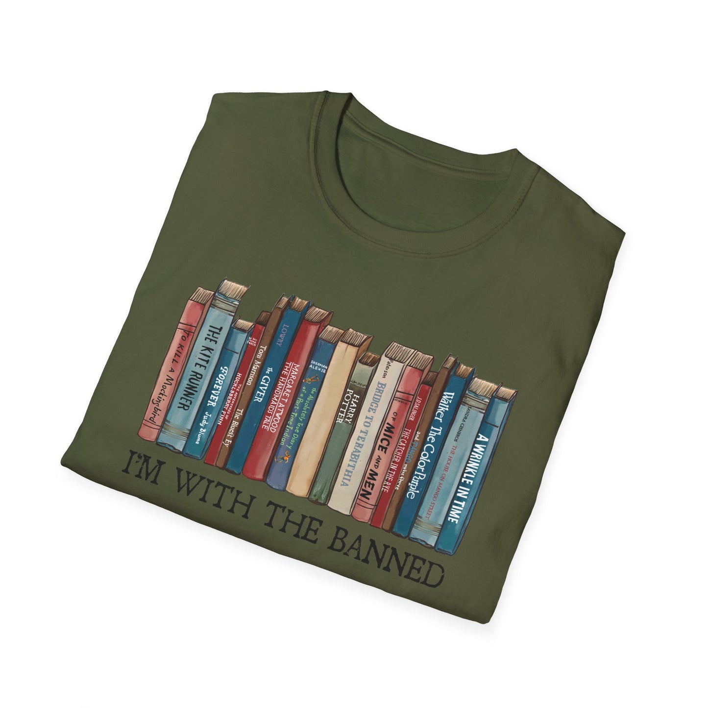 I'm With The Banned Shirt | Reading | Librarian Teacher | Banned Books | Book Lover Gift | Bookworm | Bookish | Booktrovert | Worlds Book Day | BookTok