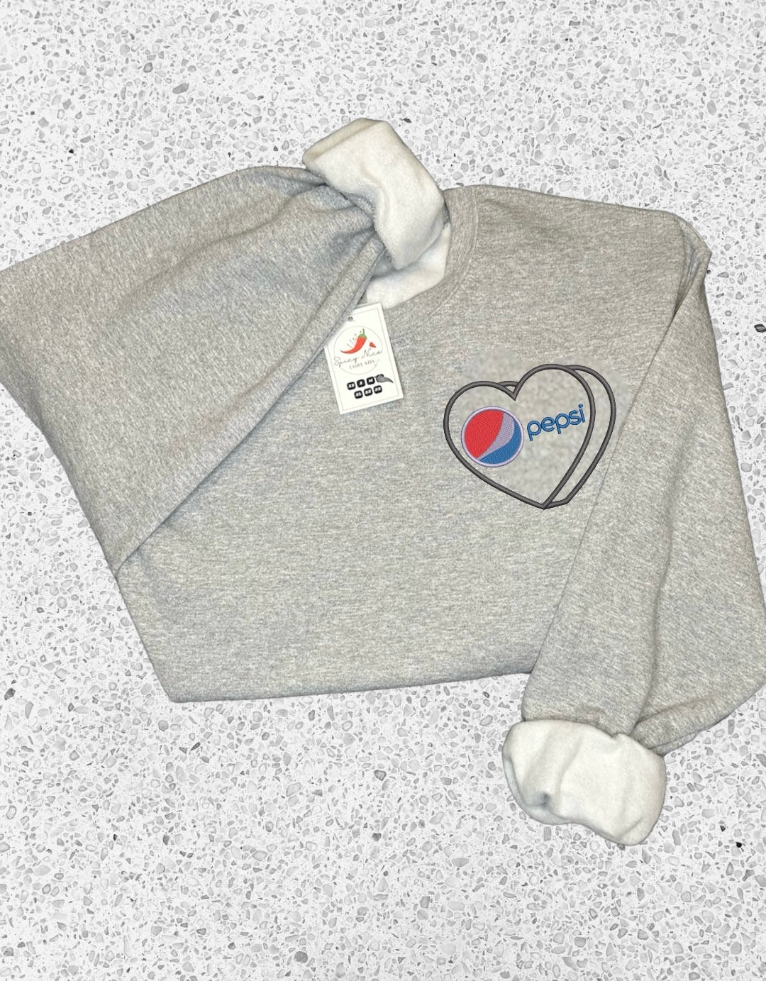Pepsi embroidered Crewneck | Pepsi sweatshirt | Gifts for her | Mother's day present | Soda Lover | Pepsi cola lover gift | Trendy shirt