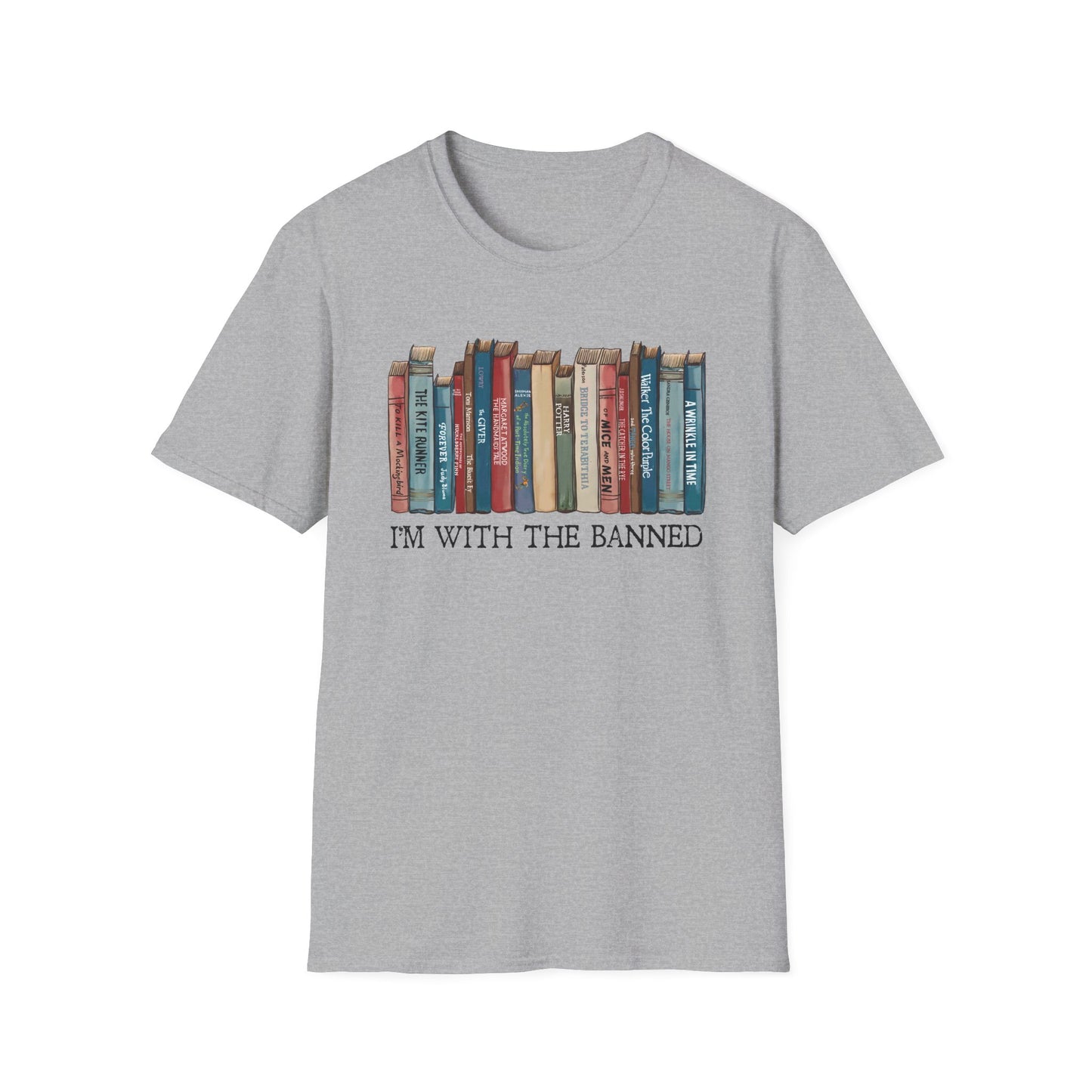 I'm With The Banned Shirt | Reading | Librarian Teacher | Banned Books | Book Lover Gift | Bookworm | Bookish | Booktrovert | Worlds Book Day | BookTok