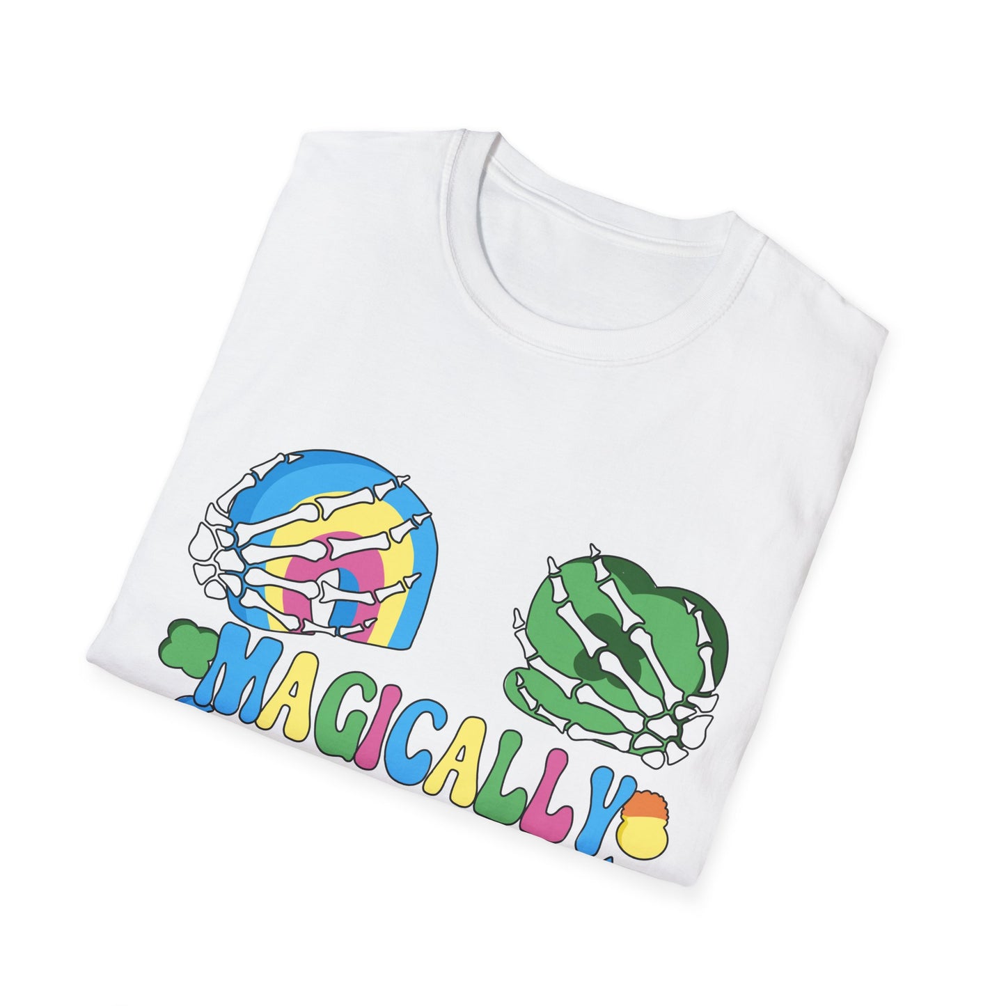 Magically delicious t-shirt | Delish Tee | Lucky Charms | Funny Skeleton | St. Patrick's Day | Patty's | Paddy's | Luck | Silly | Marshmellows | Rainbow | Shamrock | Horseshoe
