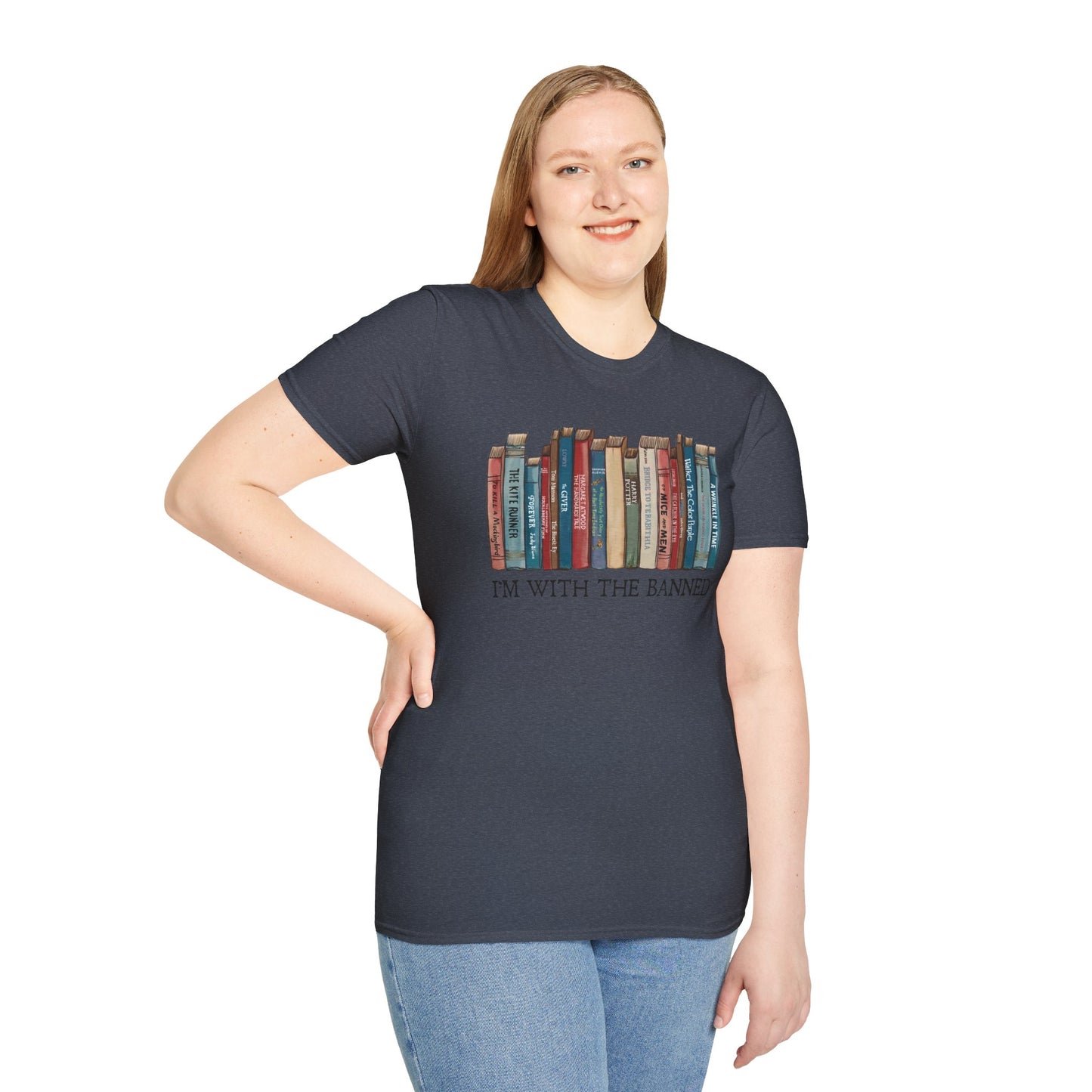 I'm With The Banned Shirt | Reading | Librarian Teacher | Banned Books | Book Lover Gift | Bookworm | Bookish | Booktrovert | Worlds Book Day | BookTok