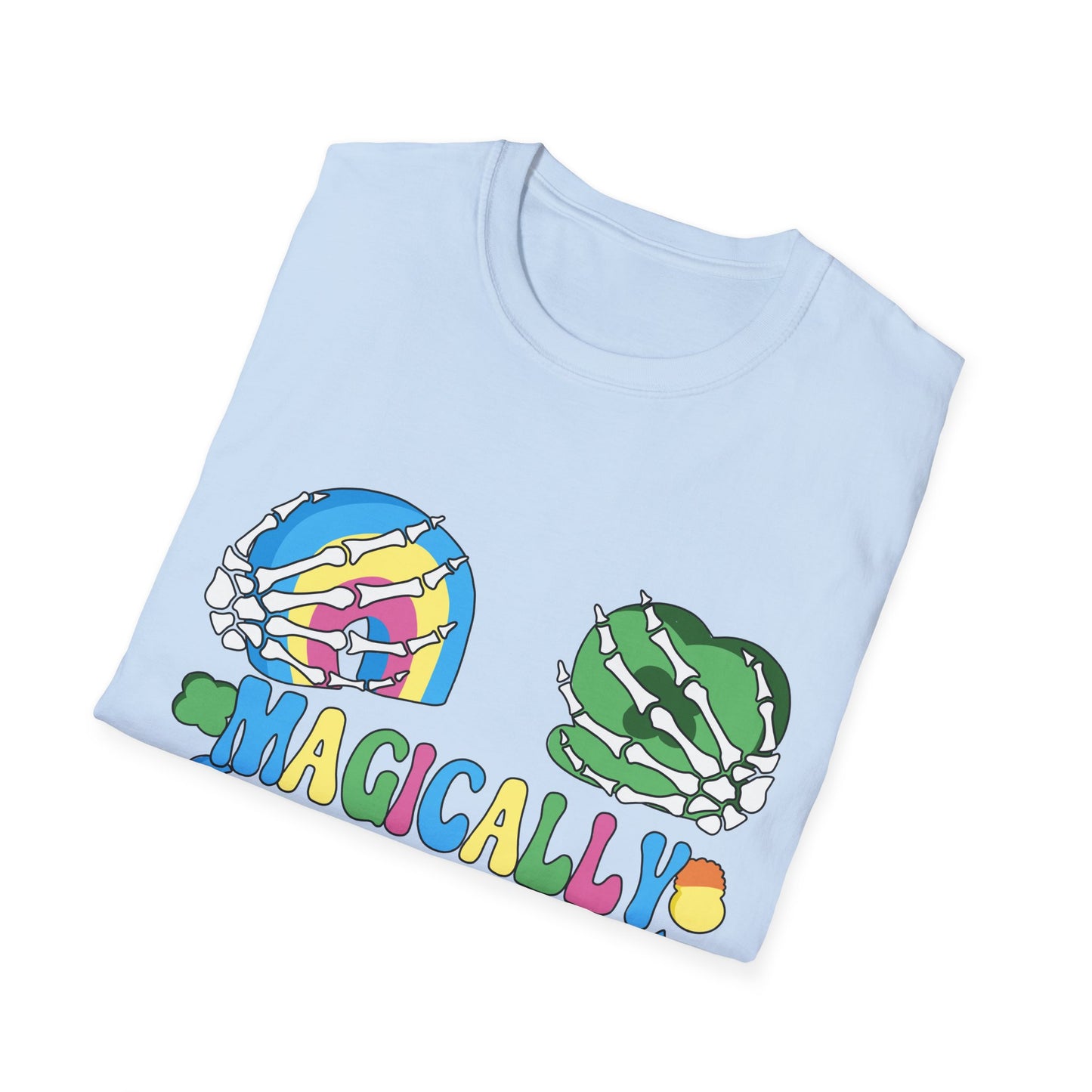 Magically delicious t-shirt | Delish Tee | Lucky Charms | Funny Skeleton | St. Patrick's Day | Patty's | Paddy's | Luck | Silly | Marshmellows | Rainbow | Shamrock | Horseshoe