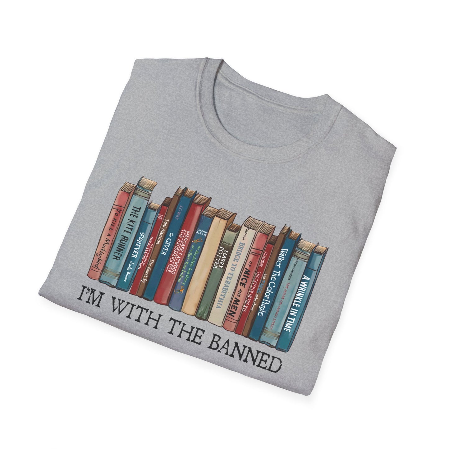 I'm With The Banned Shirt | Reading | Librarian Teacher | Banned Books | Book Lover Gift | Bookworm | Bookish | Booktrovert | Worlds Book Day | BookTok