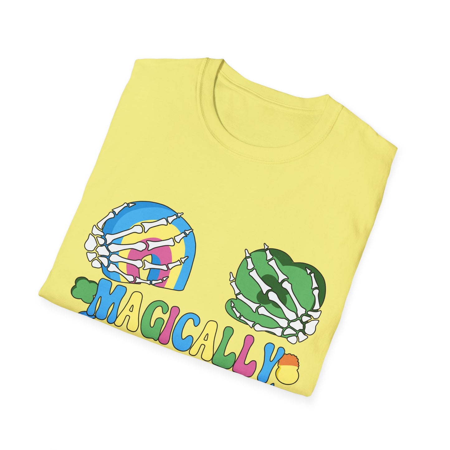 Magically delicious t-shirt | Delish Tee | Lucky Charms | Funny Skeleton | St. Patrick's Day | Patty's | Paddy's | Luck | Silly | Marshmellows | Rainbow | Shamrock | Horseshoe