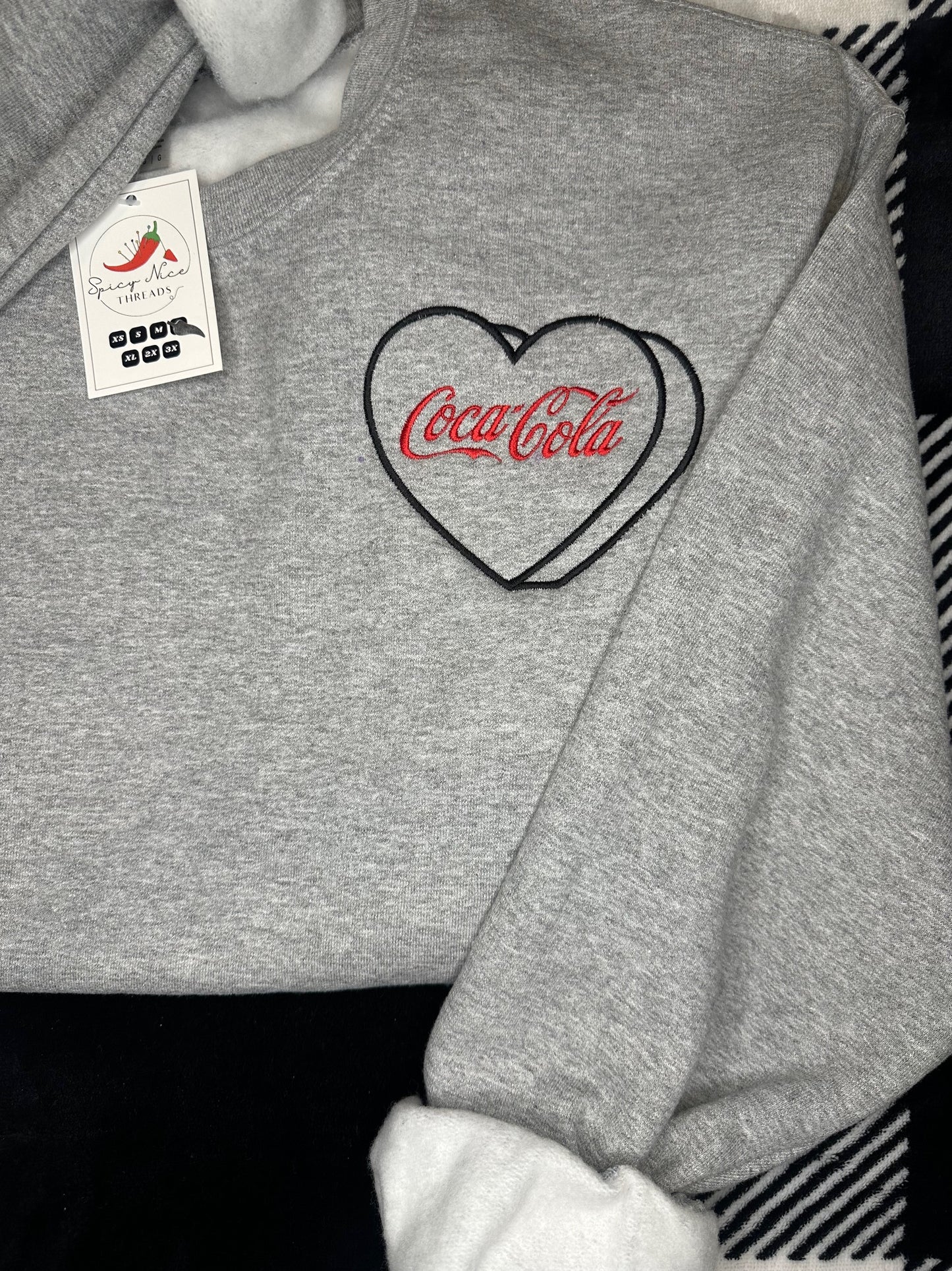 Coke embroidered Crewneck | Coca-Cola | Gifts for her | Coke Addict | obsessed | Mom life | Mom era | Soda l Gift for her and Him