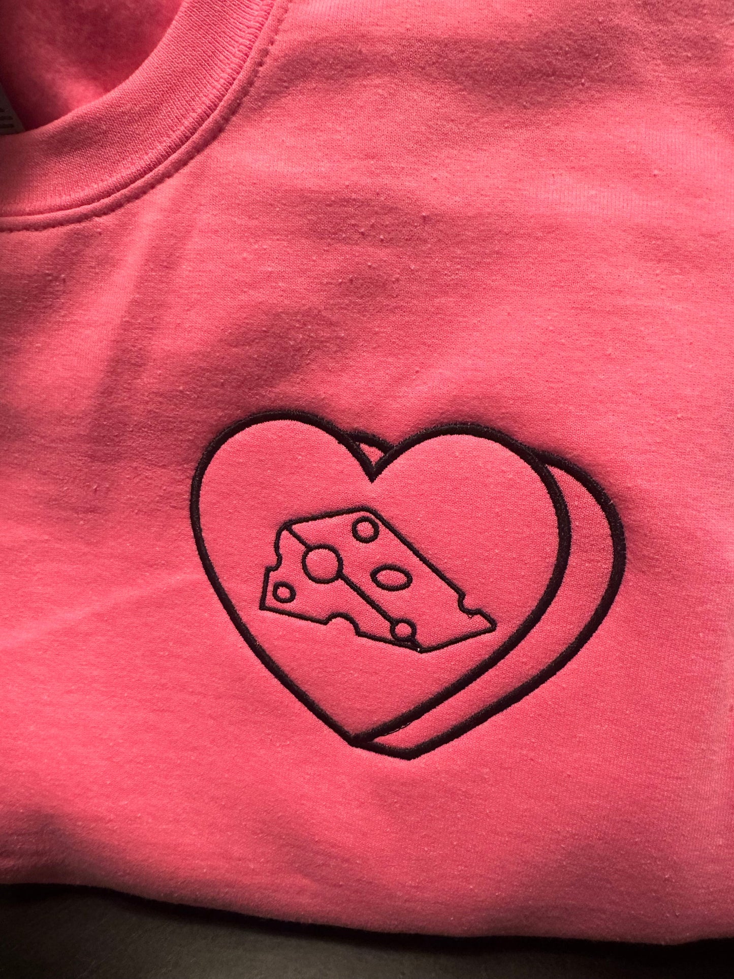 Custom Sweetheart embroidered crewneck