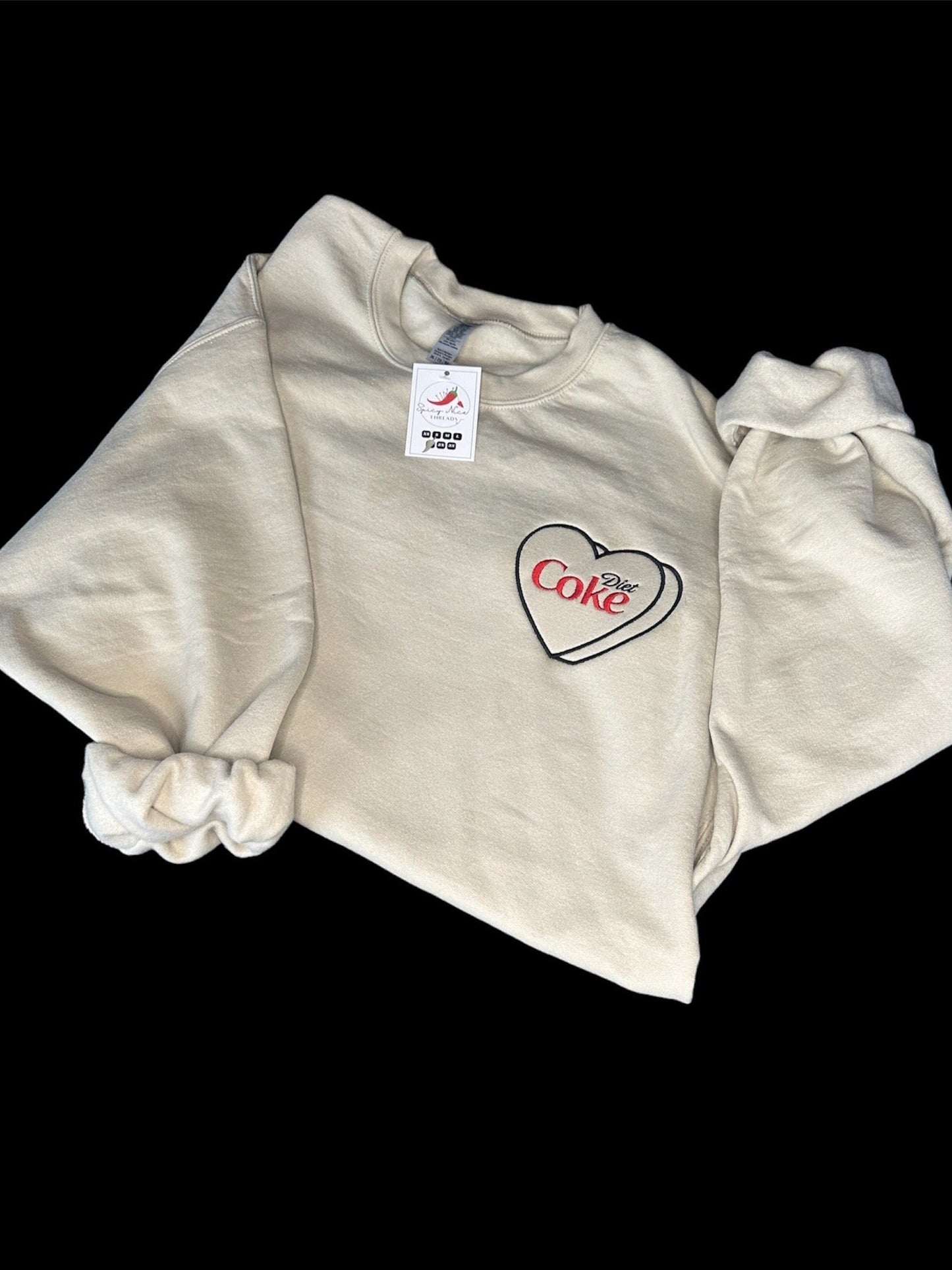 Diet Coke embroidered Crewneck | hoodie | Gifts for her | Diet Coke Addict | T-Shirt| Mother's day | Coca Cola | Soda l Valentine’s Day