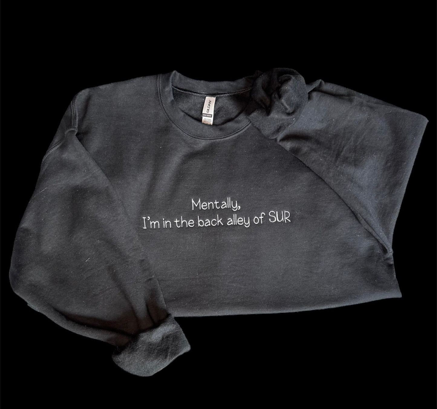 Mentally, I'm in the back alley at SUR embroidered sweatshirt | Vanderpump Rules merch | VPR | Scandoval | Team Ariana | Dumpster | Bravo
