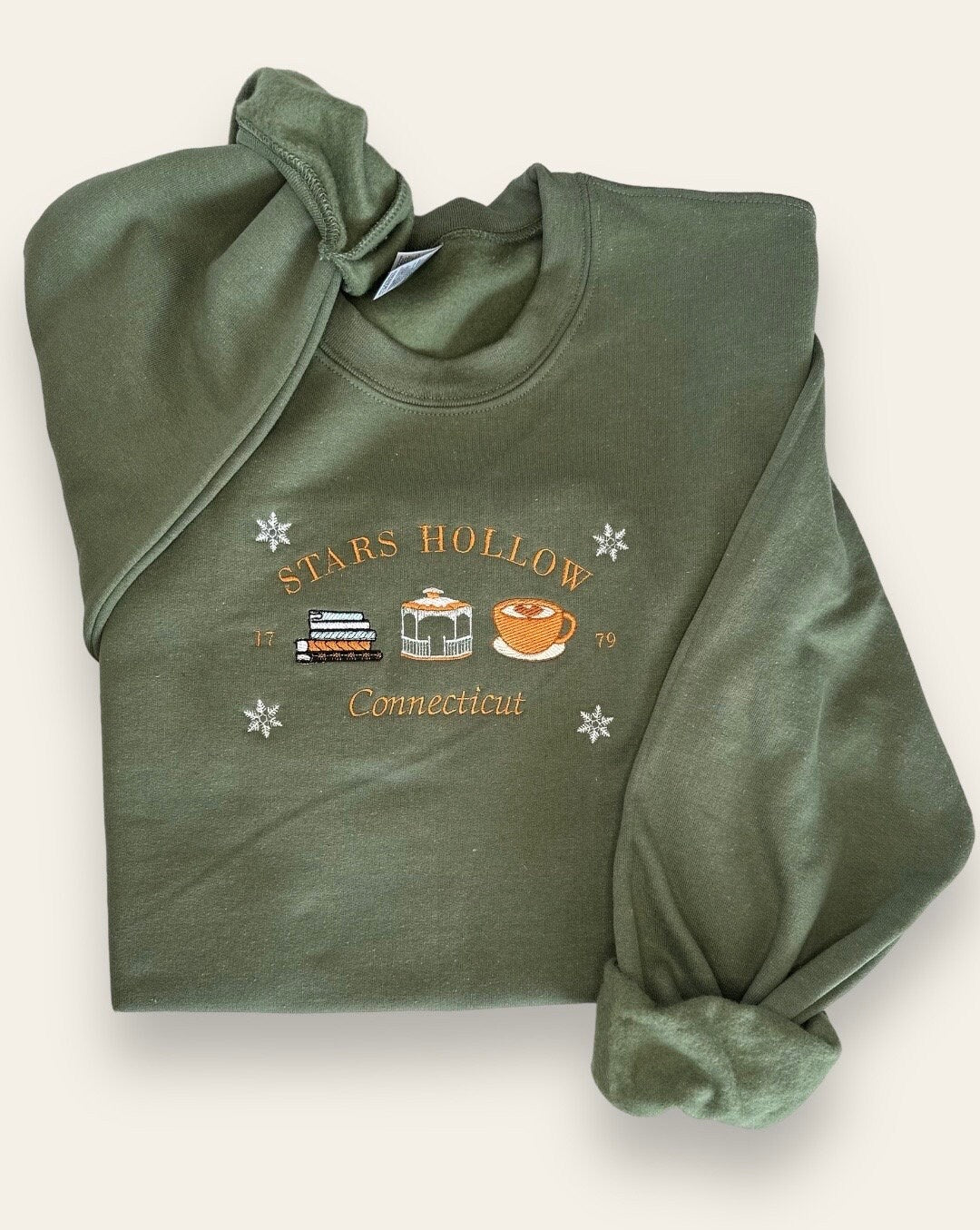 Stars Hollow embroidered crewneck | Luke’s diner Coffee | Gilmore Girls | Rory | Fall | Lorelei | Team Jess | Logan | Dean | Chilton | shirt