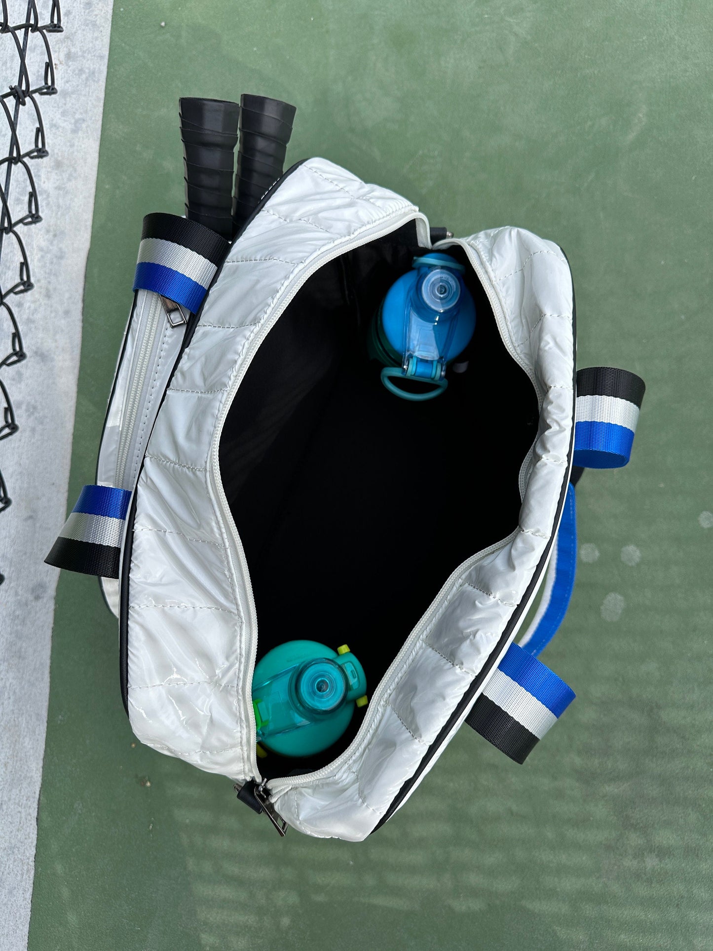 Custom embroidered puffy pickleball bag | monogram | embroidery initials | personalized paddle bag | gift for him her | pickleball gift