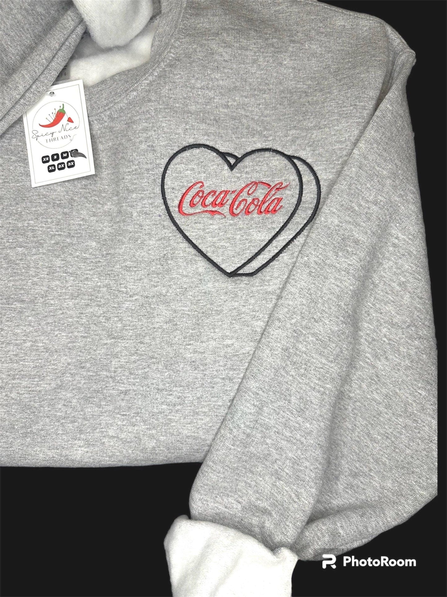 Coke embroidered Crewneck | Coca-Cola | Gifts for her | Coke Addict | obsessed | Mom era | Soda l Gift for her and Him| Valentine’s Day gift