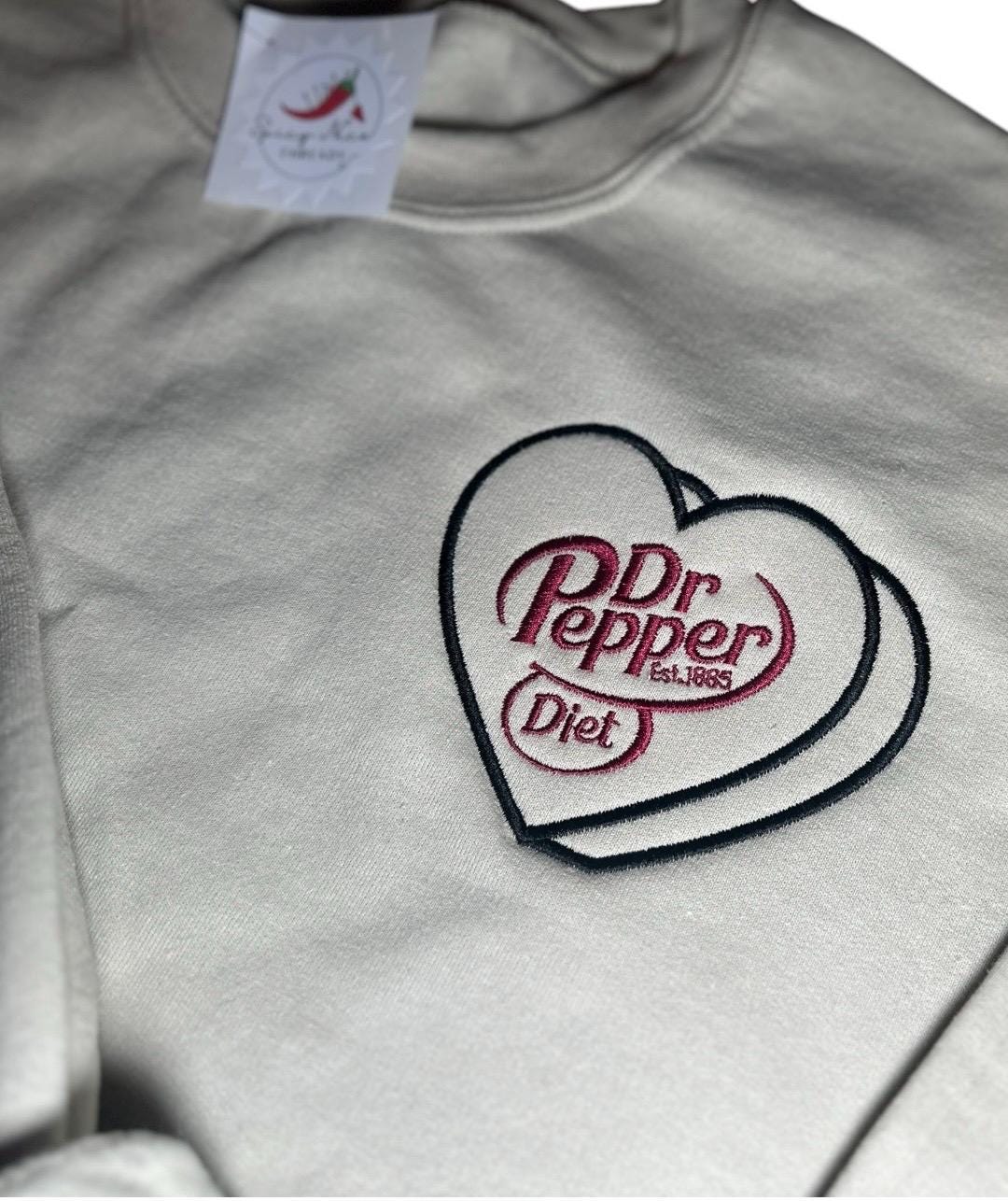 Diet Dr. Pepper embroidered Crewneck | Gifts for her | DDP Addict | Obsession | Mom life | birthday gift present | 23 flavors | Valentines