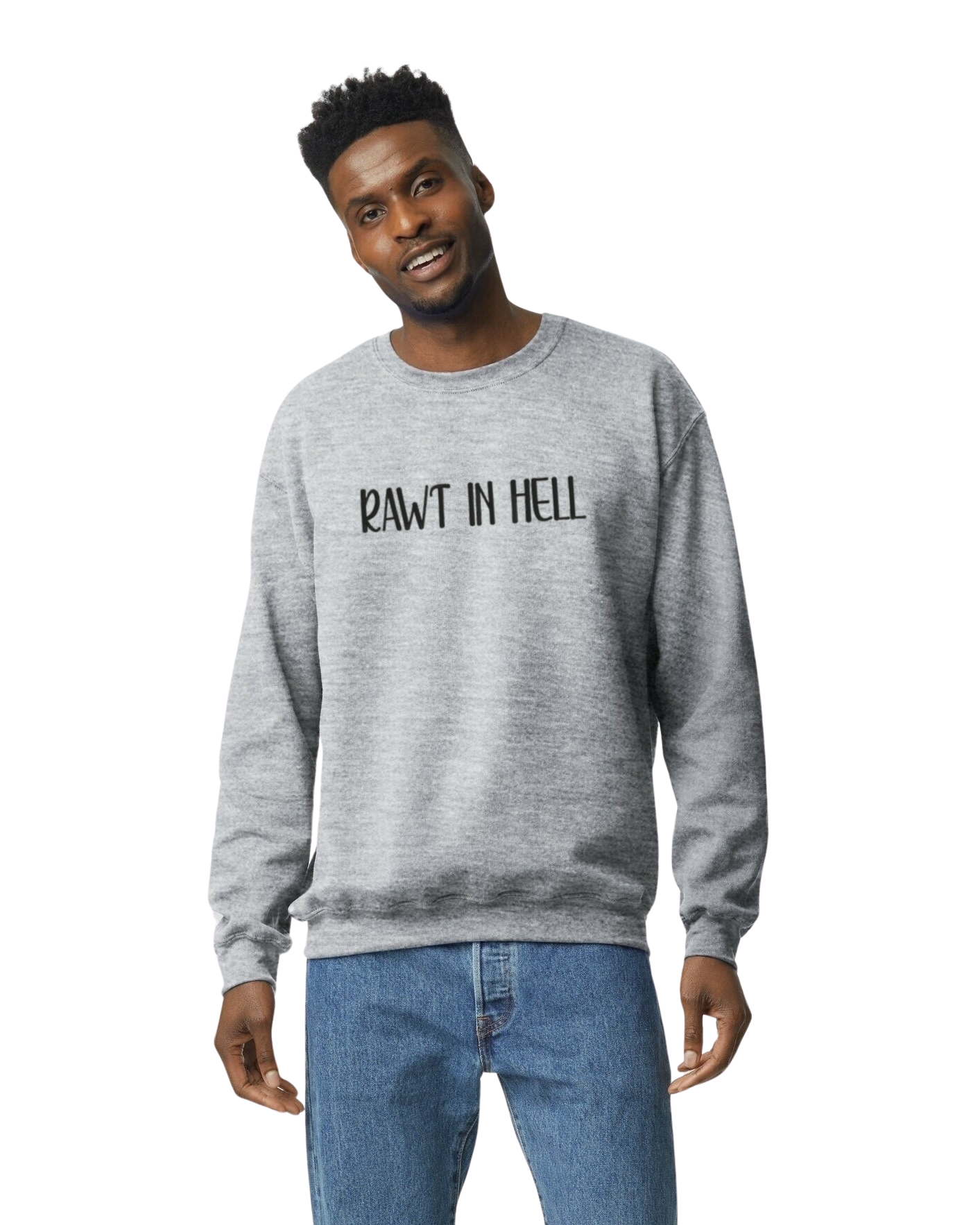 "Rawt in Hell" Embroidered crewneck | Vanderpump Rules | VPR | Team Ariana | Jax | SUR | Pumptini | TomTom | Schwartz and Sandy's