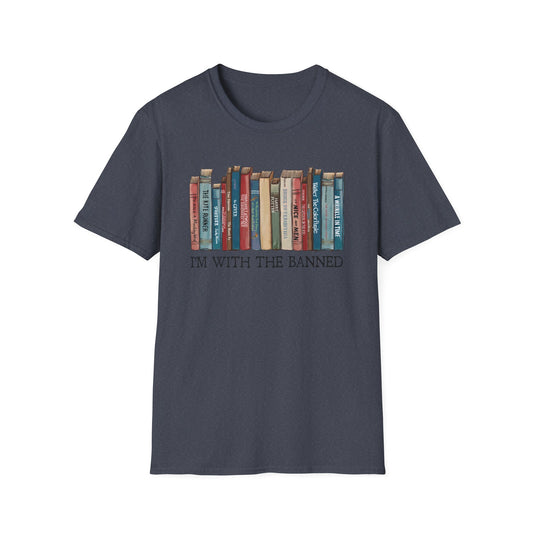 I'm With The Banned Shirt | Reading | Librarian Teacher | Banned Books | Book Lover Gift | Bookworm | Bookish | Booktrovert | Worlds Book Day | BookTok