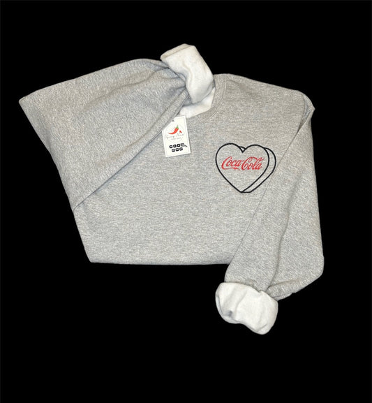 Coke embroidered Crewneck | Coca-Cola | Gifts for her | Coke Addict | obsessed | Mom life | Mom era | Soda l Gift for her and Him