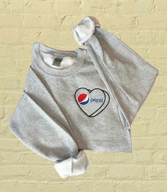 Pepsi embroidered Crewneck | Pepsi sweatshirt | Gifts for her | Mother's day present | Soda Lover | Pepsi cola lover gift | Trendy shirt